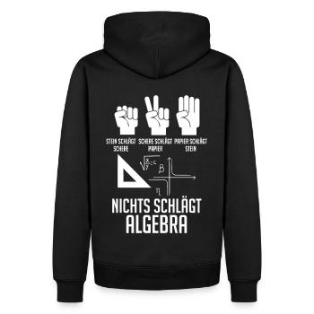 Mathematik Mathe Rechnen Algebra - Männer Premium Bio Hoodie - Schwarz - Hinten - Nico (187cm)