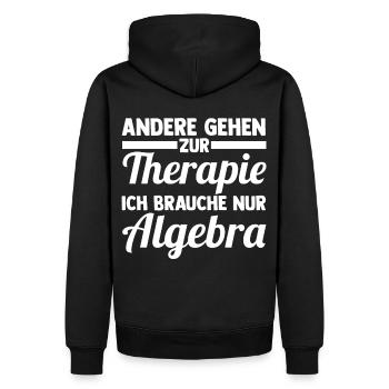 Mathematik Mathe Rechnen Algebra - Männer Premium Bio Hoodie - Schwarz - Hinten - Nico (187cm)