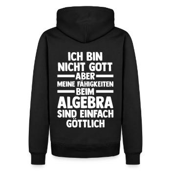 Mathematik Mathe Rechnen Algebra - Männer Premium Bio Hoodie - Schwarz - Hinten - Nico (187cm)