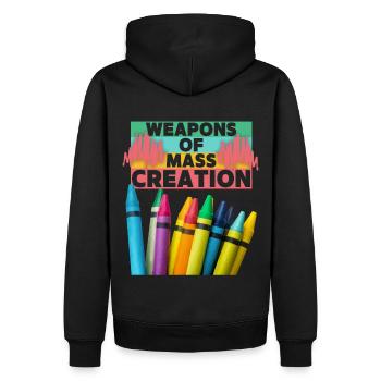 LGBTQ-Design, Künstler, Malen, lustiger Spruch - Männer Premium Bio Hoodie - Schwarz - Hinten - Nico (187cm)