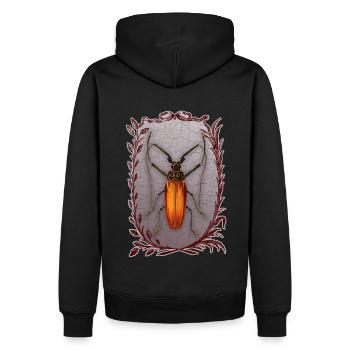 Bugs-Beetles, Maikäfer, Enoplocerus Armillatus - Männer Premium Bio Hoodie - Schwarz - Hinten - Nico (187cm)