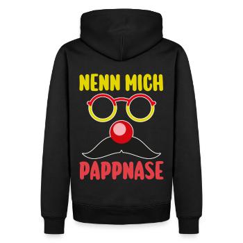 Karnevalskostüm Karnevalist Fasching Karneval - Männer Premium Bio Hoodie - Schwarz - Hinten - Nico (187cm)