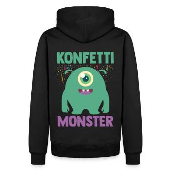 Karnevalskostüm Karnevalist Fasching Karneval - Männer Premium Bio Hoodie - Schwarz - Hinten - Nico (187cm)