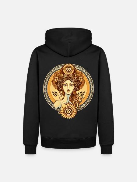 Aphrodite Greek Goddess Love And Beauty Ancient My - Männer Premium Bio Hoodie - Schwarz