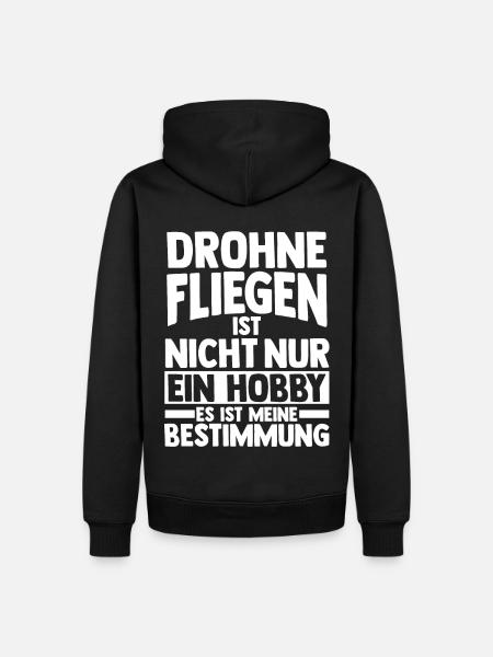 Drohne Pilot Drohnen - Männer Premium Bio Hoodie - Schwarz