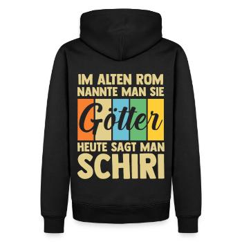Schiri Unparteiischer Fußball Schiedsrichter - Männer Premium Bio Hoodie - Schwarz - Hinten - Nico (187cm)