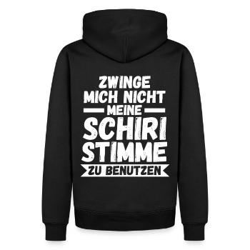Schiri Unparteiischer Fußball Schiedsrichter - Männer Premium Bio Hoodie - Schwarz - Hinten - Nico (187cm)