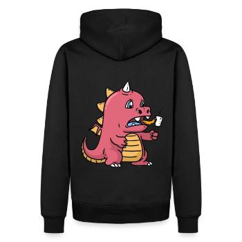 Bébé Dragon Affamé Faim Faim Enfants Bébé - Sweat à capuche Premium bio Homme - noir - Dos - Nico (187cm)
