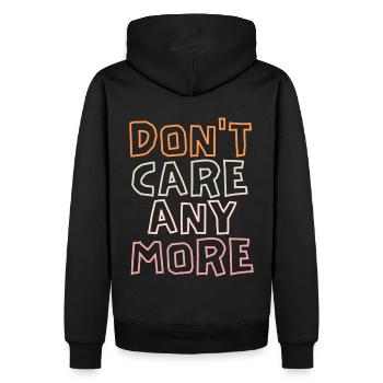 Sarkasmus Spruch, Frust, Introvertiert Desillusion - Männer Premium Bio Hoodie - Schwarz - Hinten - Nico (187cm)