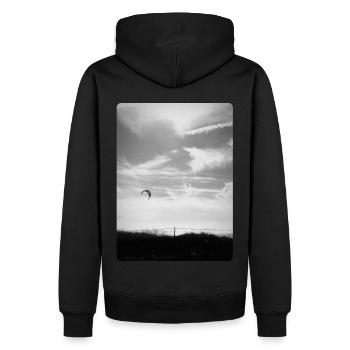 Kitesurfer foto Artboard 1 - Männer Premium Bio Hoodie - Schwarz - Hinten - Nico (187cm)