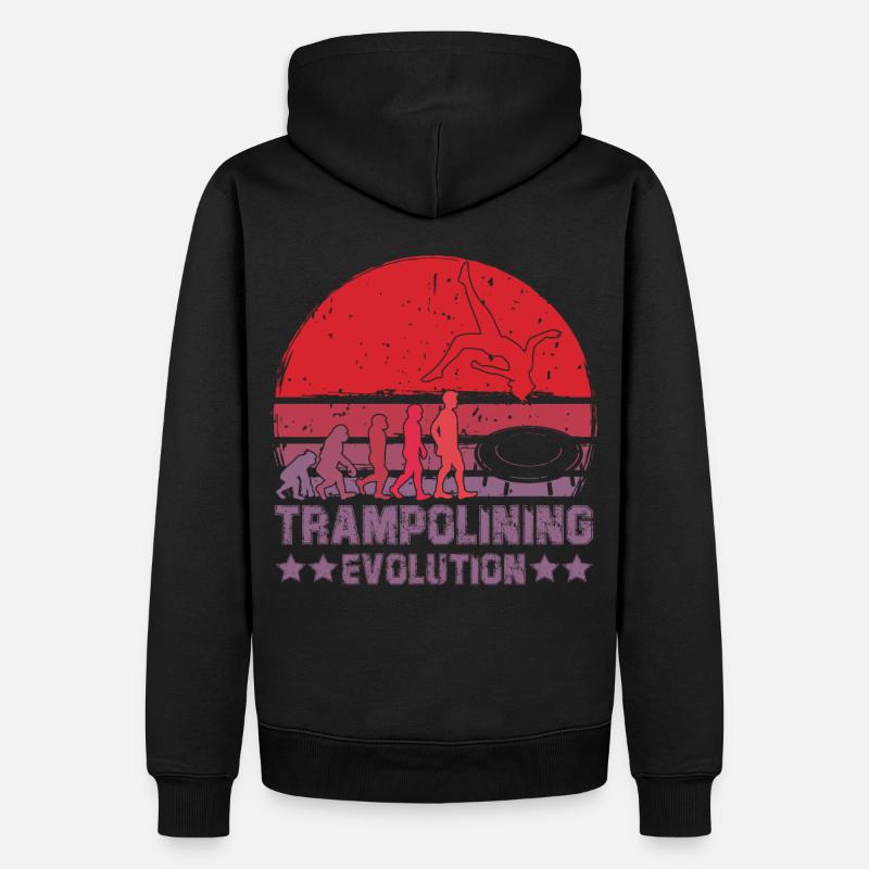 Trampoline Evolution - Sweat à capuche Premium bio Homme - noir