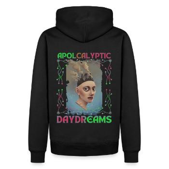 Apocalypse, protection de l’environnement, protection du climat, Jour de la Terre - Sweat à capuche Premium bio Homme - noir - Dos - Nico (187cm)
