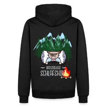 naturally sleep forest dwellers eco freak dream - Men’s Premium Organic Hoodie - black - Back - Nico (187cm)