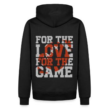 Football américain Citation Texte Fan Cadeau - Sweat à capuche Premium bio Homme - noir - Dos - Nico (187cm)