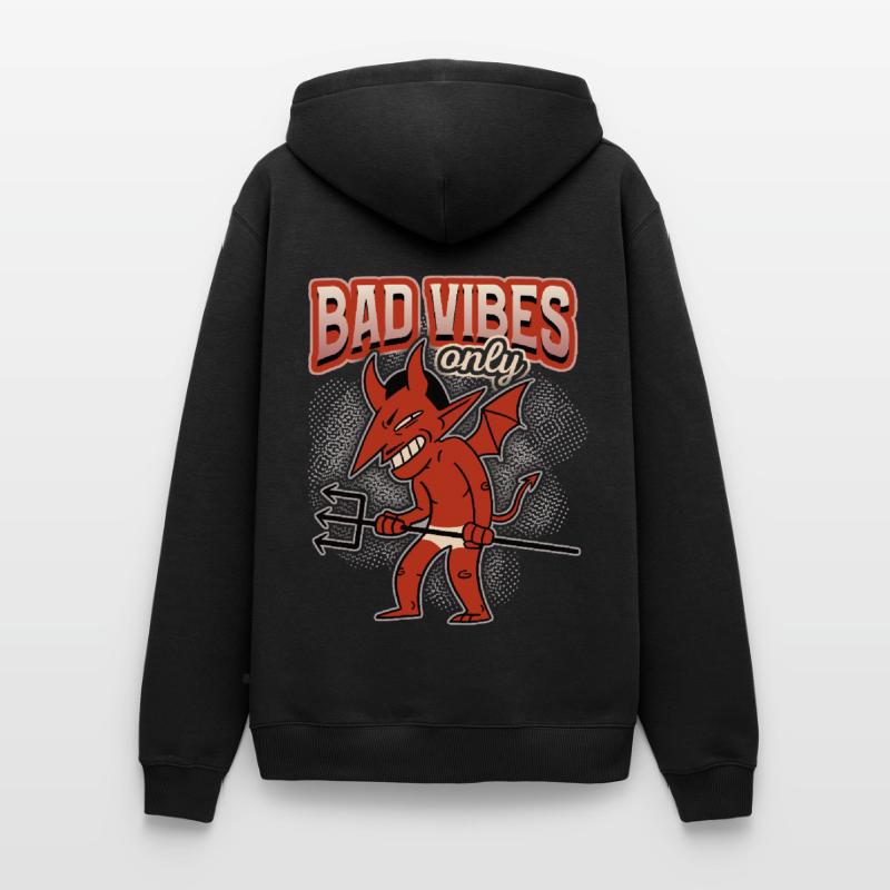 Funny saying with devil-devil, Devil Satan Men’s Premium Organic Hoodie