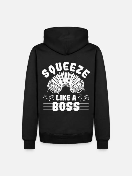 Accordion Polka Accordion Squeeze Box - Men’s Premium Organic Hoodie - black