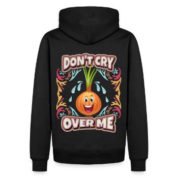 Oignon, Bande dessinée, Dessin animé sur l’oignon, Drôle de dicton - Sweat à capuche Premium bio Homme - noir - Dos - Nico (187cm)