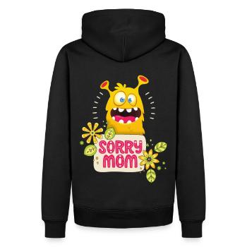 Mama-Mutti, fête des mères, drôle de monstre, disant - Sweat à capuche Premium bio Homme - noir - Dos - Nico (187cm)