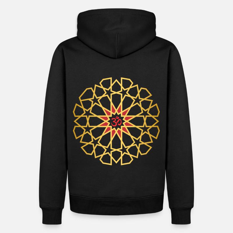 Om-Symbole Om-Signe Om-Mantra, Om-Mandala - Sweat à capuche Premium bio Homme - noir