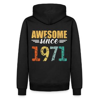 Tout simplement génial depuis 1971 - toujours imbattable - Sweat à capuche Premium bio Homme - noir - Dos - Nico (187cm)