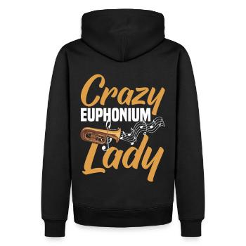 Euphonium Euphoniumspieler Blechbläser Euphonist - Männer Premium Bio Hoodie - Schwarz - Hinten - Nico (187cm)