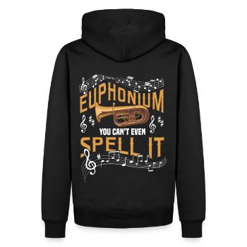 Euphonium Euphoniumspieler Blechbläser Euphonist - Männer Premium Bio Hoodie - Schwarz - Hinten - Nico (187cm)