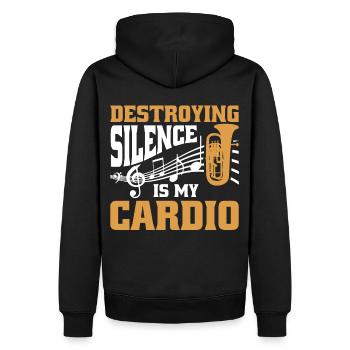 Euphonium Euphoniumspieler Blechbläser Euphonist - Männer Premium Bio Hoodie - Schwarz - Hinten - Nico (187cm)