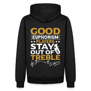 Euphonium Euphoniumspieler Blechbläser Euphonist - Männer Premium Bio Hoodie - Schwarz - Hinten - Nico (187cm)