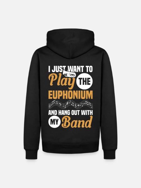 Euphonium Euphoniumspieler Blechbläser Euphonist - Männer Premium Bio Hoodie - Schwarz