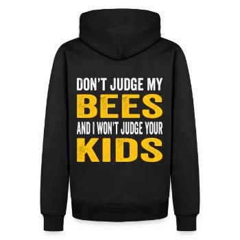 Beekeepers Bees Honey bees Beekeeping - Men’s Premium Organic Hoodie - black - Back - Nico (187cm)