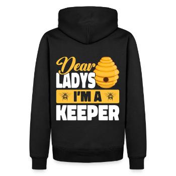 Beekeepers Bees Honey bees Beekeeping - Men’s Premium Organic Hoodie - black - Back - Nico (187cm)