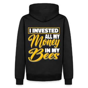 Beekeepers Bees Honey bees Beekeeping - Men’s Premium Organic Hoodie - black - Back - Nico (187cm)