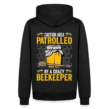 Beekeepers Bees Honey bees Beekeeping - Men’s Premium Organic Hoodie - black - Back - Nico (187cm)