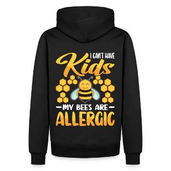 Beekeepers Bees Honey bees Beekeeping - Men’s Premium Organic Hoodie - black - Back - Nico (187cm)