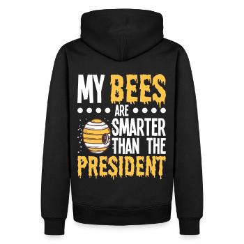 Beekeepers Bees Honey bees Beekeeping - Men’s Premium Organic Hoodie - black - Back - Nico (187cm)