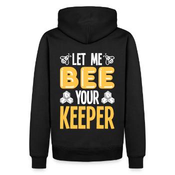 Beekeepers Bees Honey bees Beekeeping - Men’s Premium Organic Hoodie - black - Back - Nico (187cm)