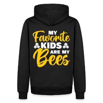 Beekeepers Bees Honey bees Beekeeping - Men’s Premium Organic Hoodie - black - Back - Nico (187cm)
