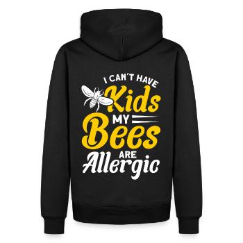 Beekeepers Bees Honey bees Beekeeping - Men’s Premium Organic Hoodie - black - Back - Nico (187cm)