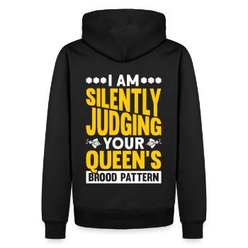 Beekeepers Bees Honey bees Beekeeping - Men’s Premium Organic Hoodie - black - Back - Nico (187cm)