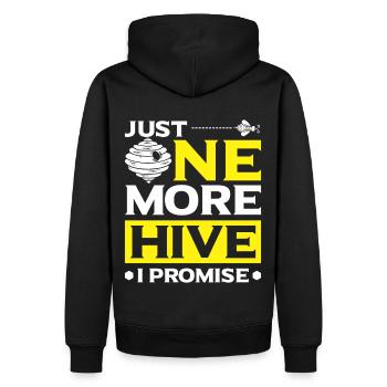 Beekeepers Bees Honey bees Beekeeping - Men’s Premium Organic Hoodie - black - Back - Nico (187cm)