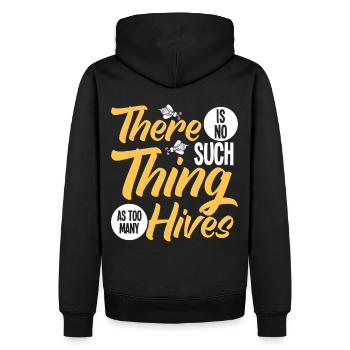 Beekeepers Bees Honey bees Beekeeping - Men’s Premium Organic Hoodie - black - Back - Nico (187cm)