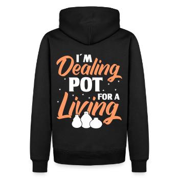 Poterie Töpfern Töpfer Töpferei - Sweat à capuche Premium bio Homme - noir - Dos - Nico (187cm)