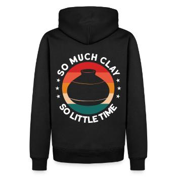 Poterie Töpfern Töpfer Töpferei - Sweat à capuche Premium bio Homme - noir - Dos - Nico (187cm)