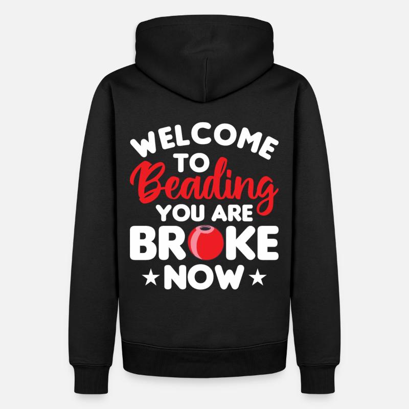 Bijoutier bijoutier perlé - Sweat à capuche Premium bio Homme - noir