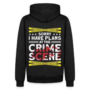 Criminalistique Criminalistique - Sweat à capuche Premium bio Homme - noir - Dos - Nico (187cm)