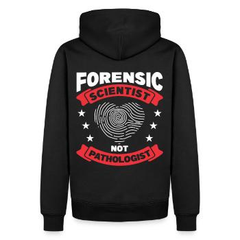 Criminalistique Criminalistique - Sweat à capuche Premium bio Homme - noir - Dos - Nico (187cm)