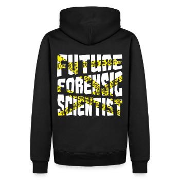 Criminalistique Criminalistique - Sweat à capuche Premium bio Homme - noir - Dos - Nico (187cm)