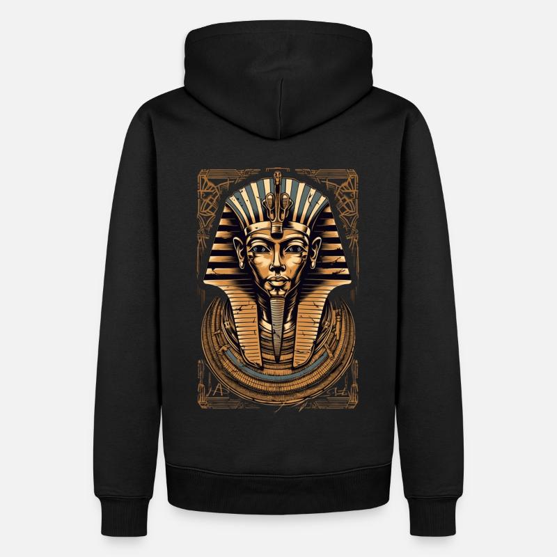 Pharaon Egypte Death Mask Cadeau - Sweat à capuche Premium bio Homme - noir