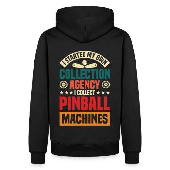 Flipper Retro Pinball Flipperautomat Bumper - Sweat à capuche Premium bio Homme - noir - Dos - Nico (187cm)