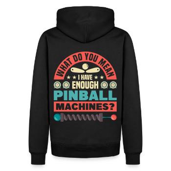 Flipper Retro Pinball Flipperautomat Bumper - Männer Premium Bio Hoodie - Schwarz - Hinten - Nico (187cm)